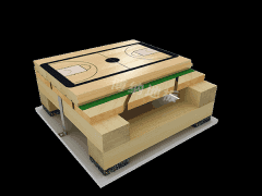 雙龍骨固定松木斜鋪結(jié)構(gòu)